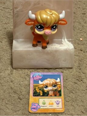 NWOT Littlest Pet Shop Highland Cow #462